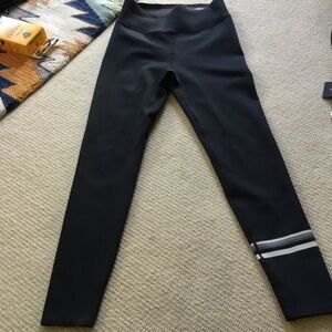 Beneunder Black Active Leggings with Inner Tag Print